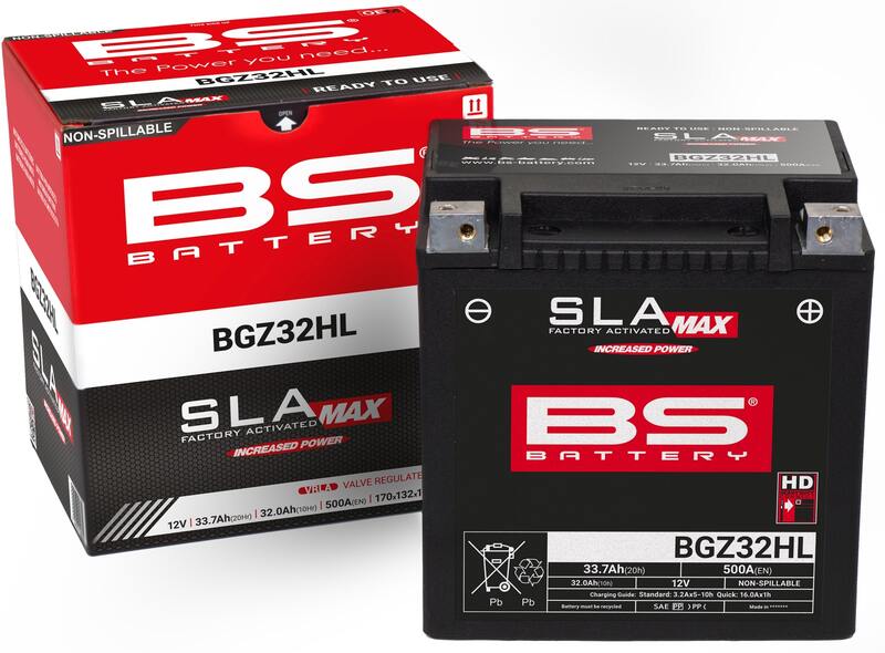 Harley Davidson Flhtc [BS BATTERY] - SLA vedlikeholdsfri batterifabrikk aktivert - BGZ32HL