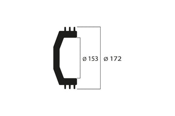 Kawasaki J 300 [MALOSSI] - Clutchklokke Maxi Wing ø 153 mm