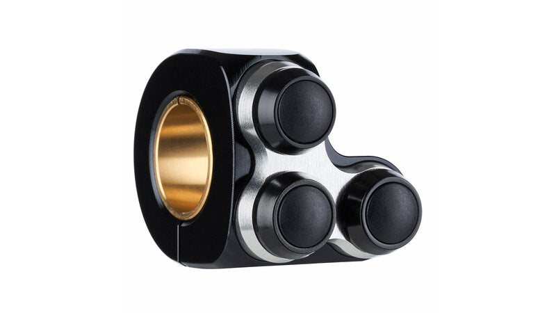 Motorsykkelknapper MO.Switch Basic, 3 Buttons Black/Silver [Motogadget]