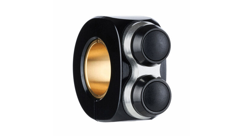 Motorsykkelknapper MO.Switch Basic, 2 Button Black/Silver [Motogadget]