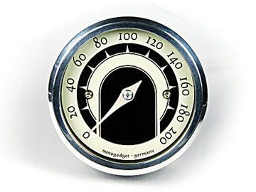 Analog Tacho Motoscope Tiny Speedster, Polished Ring [Motogadget]