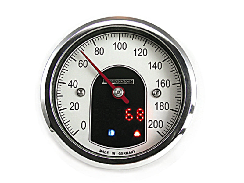 Analog Tacho Motoscope Tiny, Polished for Motorcycles [Motogadget]