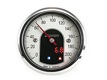 Analog Tacho Motoscope Tiny, Polished for Motorcycles [Motogadget]