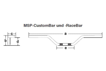 Yamaha Xvs 1100 [FEHLING] - Custom Bar High 850 mm Chrome