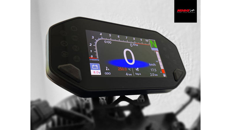 Yamaha Xsr 900 [KOSO] - Digital multifunksjonscockpit RX-4 for MT-07/09, XSR 700/900