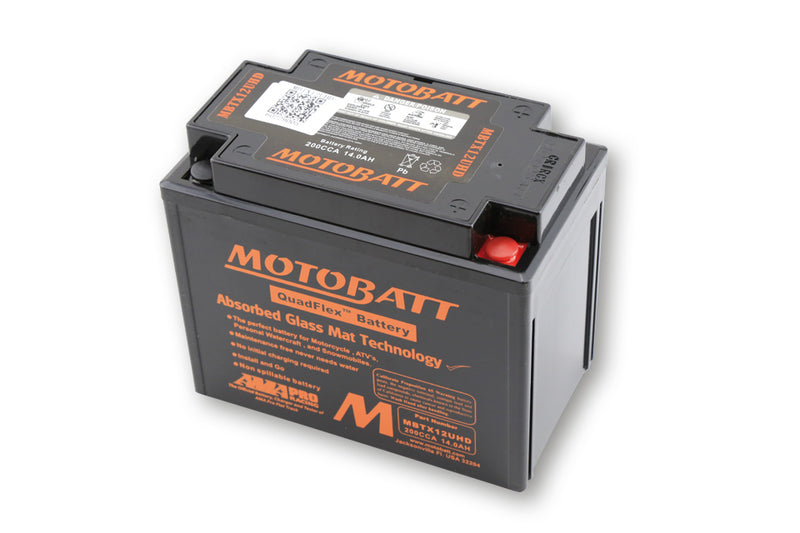 Aprilia Dorsoduro 750 [MOTOBATT] - batteri MBTX12UHD, svart
