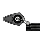 Mo.View Blade Flip Motorcycle Mirror, Diamond, Black [Motogadget]-2