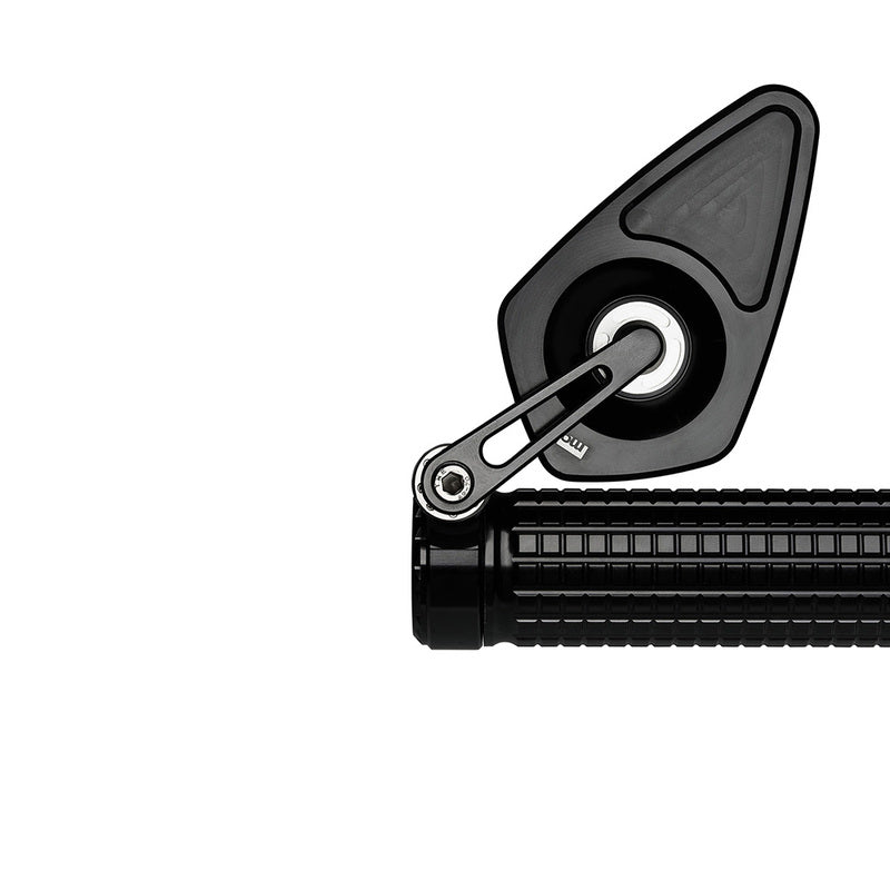 Mo.View Blade Flip Motorcycle Mirror, Diamond, Black [Motogadget]