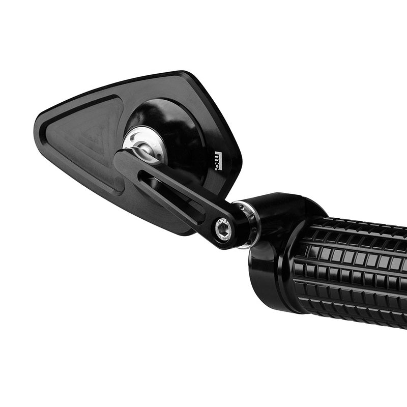 Mo.View Blade Flip Motorcycle Mirror, Diamond, Black [Motogadget]