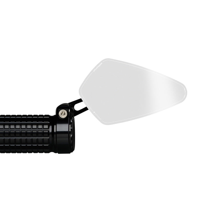 Mo.View Blade Flip Motorcycle Mirror, Diamond, Black [Motogadget]