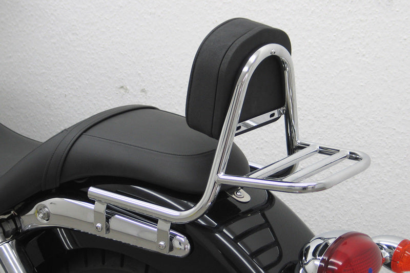 Triumph Speedmaster [FEHLING] - Sissy bar laget av tube med pute og bagasjehylle, Triumph Speedmaster 2008-