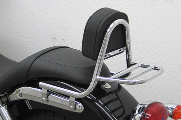 Triumph Speedmaster [FEHLING] - Sissy bar laget av tube med pute og bagasjehylle, Triumph Speedmaster 2008-