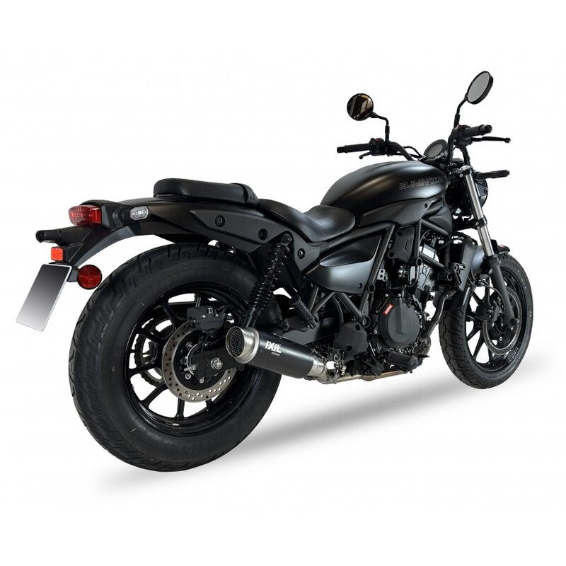 Kawasaki Eliminator 500 [IXIL] - RC3B Slip-On lyddemper rustfritt stål svart