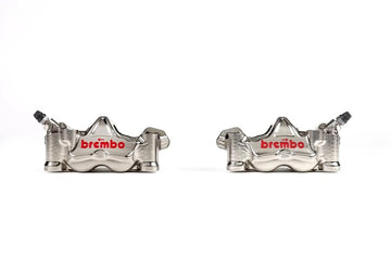 Ktm 1290 Super Duke R [BREMBO RACING] - Par GP4RX - 1 mm bremsekalipere (CNC-maskinert - forkrommet) (med klosser)