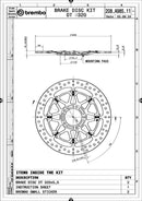 Ducati 749 [BREMBO RACING] - OPPGRADERING T-Drive flytende bremseskive - 208A98511-4