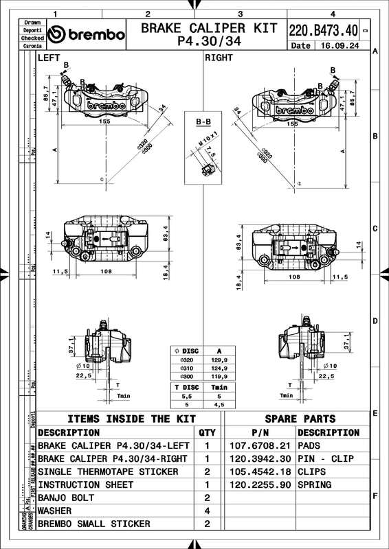 Suzuki Hayabusa [BREMBO RACING] - OPPGRADERING GP4-RB 4-stempel bremsekalipere (par) foran, Ø 30/34 mm