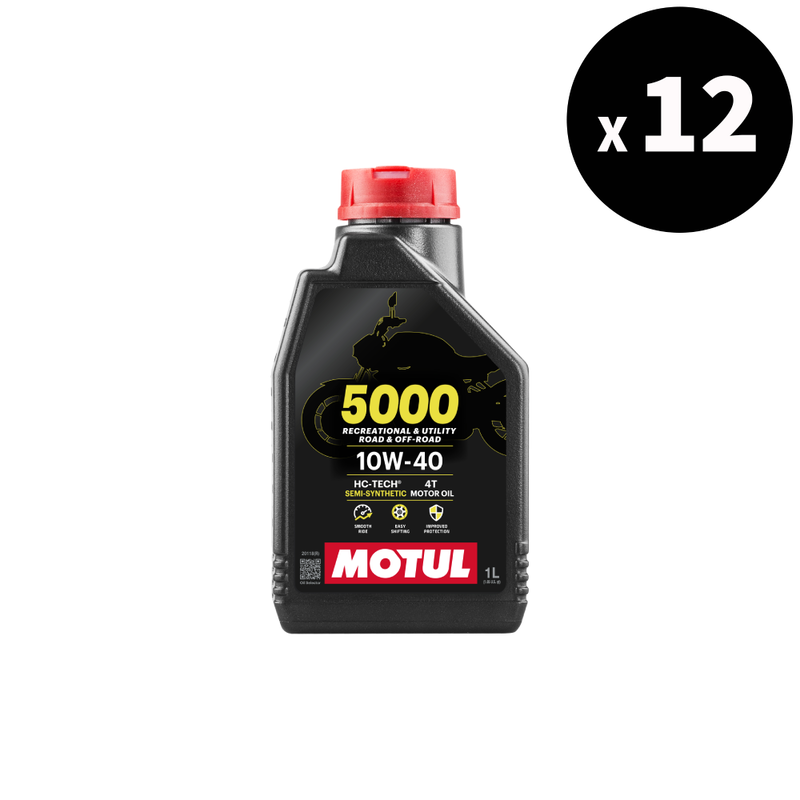 5000 4T 10W40 Motorolje 1L, 12 pakke [Motul]