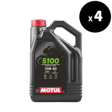 5100 4T 10W40 Motorolje 4L - 4 pakke [Motul]