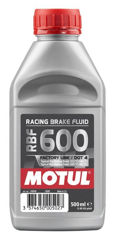 DOT 4 RBF 600 Racing Brake Fluid 500ml 12-Pack [Motul]