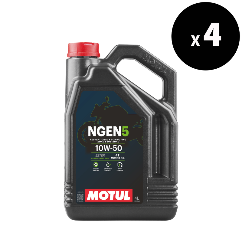 NGen 5 4T Motorolje 10W-50, 4L Four-Pack [Motul]