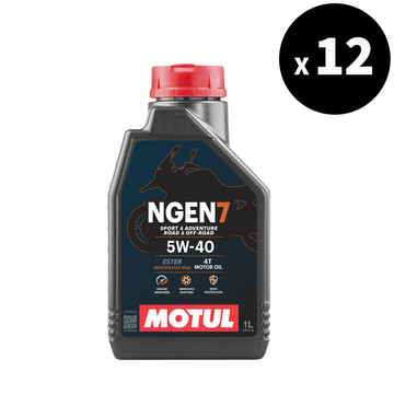 NGen 7 4T Motor Oil 5W-40, 1L, 12-Pack [Motul]