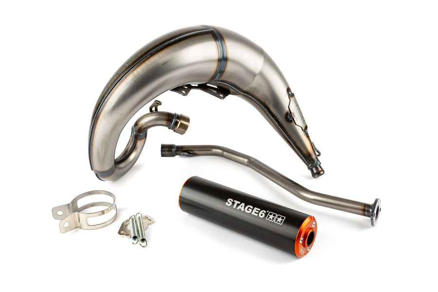 Beta RR-T SM 50 2T - Auspuff Streetrace High Mount links orange schwarz