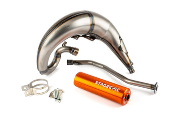 Beta RR Enduro 50 2T - Exhaust Streetrace High Mount venstre oransje