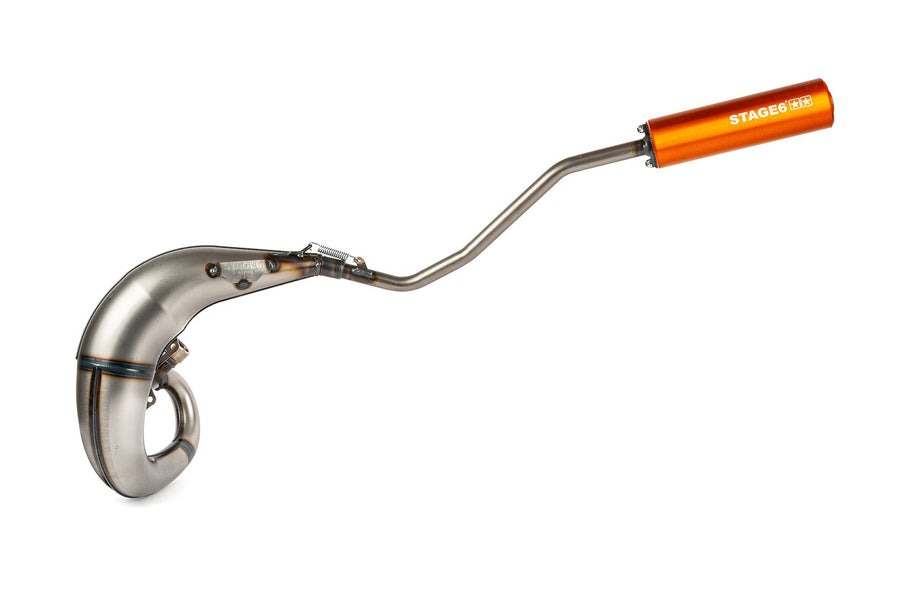Beta RR-T SM 50 2T - Auspuff Streetrace High Mount links orange