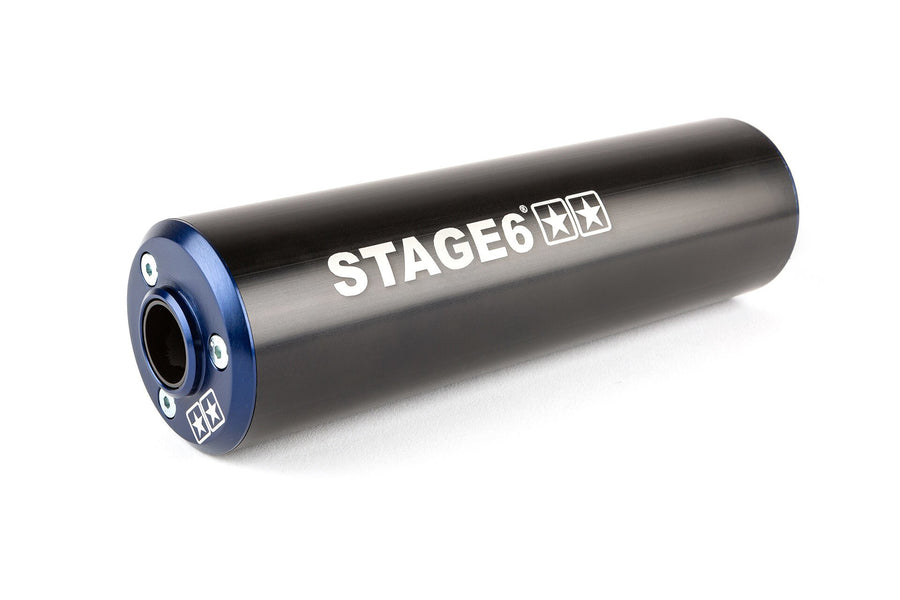 Generic Trigger X-Enduro 50 2T AM6 - Auspuff Streetrace Blau Schwarz