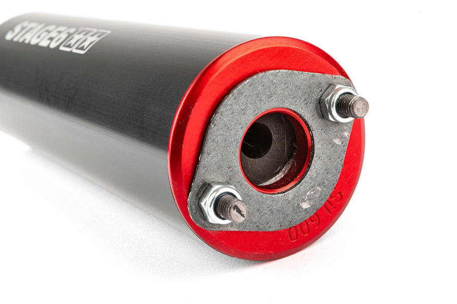 Aprilia SX Factory 50 2T - Auspuff Streetrace Rot Schwarz