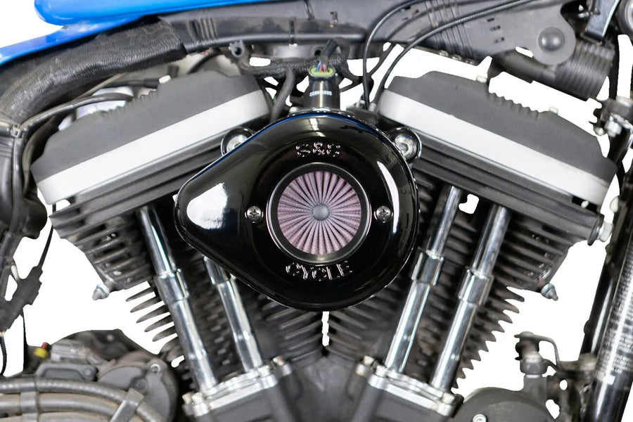 Harley-Davidson Xl 1200 Cx [2020] - Air Stinger Stealth Luftfiltersatz – Oberfläche: Schwarz – Bild 2