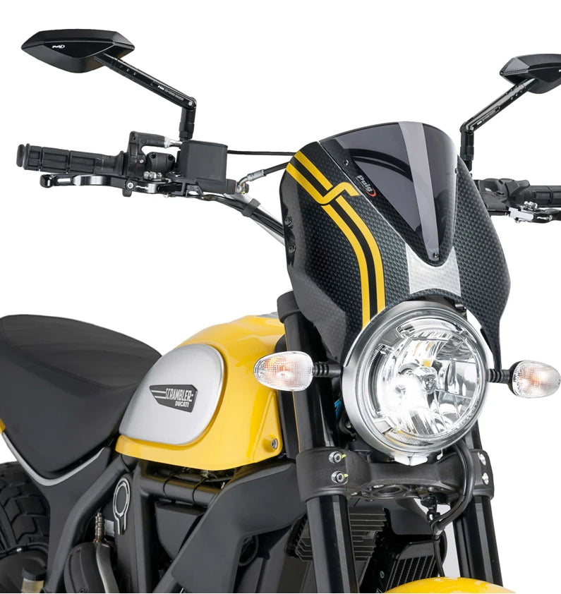 DUCATI SCRAMBLER DESERT SLED [2025] – RetroVision frontrutevisir – svart