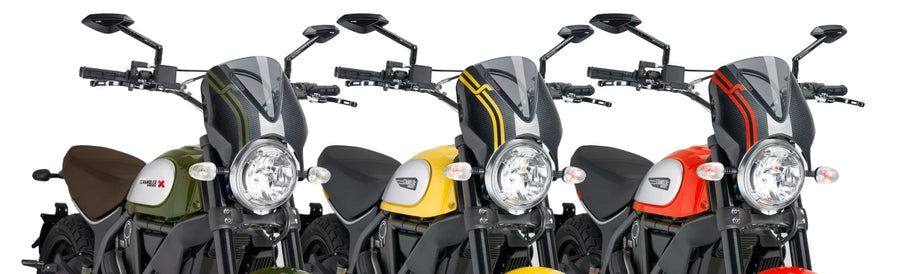 DUCATI SCRAMBLER DESERT SLED [2025] – RetroVision frontrutevisir – svart