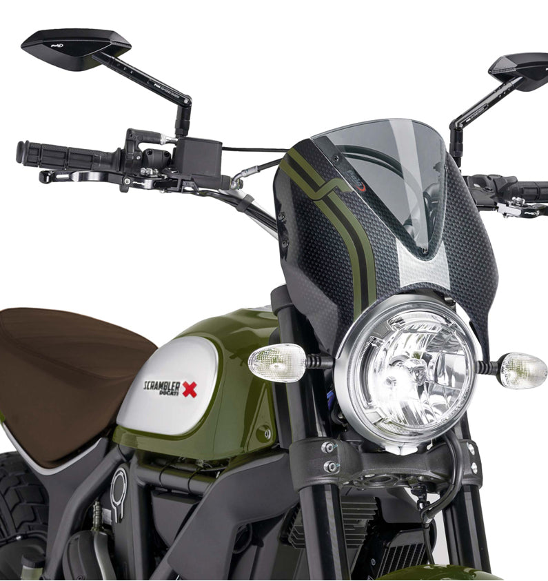 DUCATI SCRAMBLER DESERT SLED [2025] – RetroVision frontrutevisir – svart