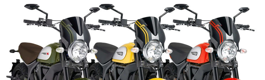 DUCATI SCRAMBLER DESERT SLED [2025] – RetroVision frontrutevisir – svart