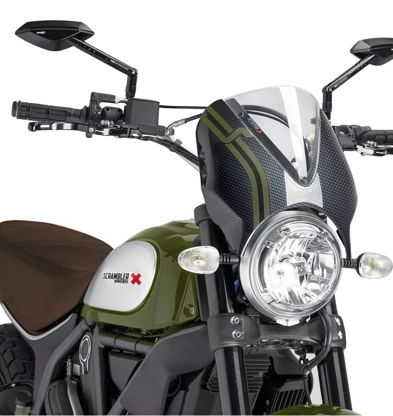 DUCATI SCRAMBLER DESERT SLED [2025] – RetroVision frontrutevisir – svart