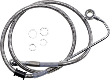 harley davidson flstc [DRAG SPECIALTIES] - Forlenget bremselinje i rustfritt stål