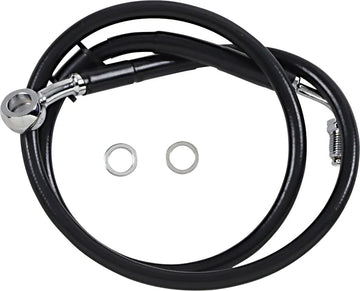 harley-davidson street bob [DRAG SPECIALTIES] – Forlenget bremselinje i rustfritt stål - 0