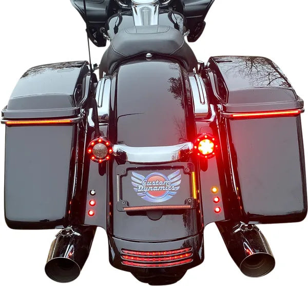Harley Davidson Flhx [CUSTOM DYNAMICS] – LED Radius-lisensskiltramme
