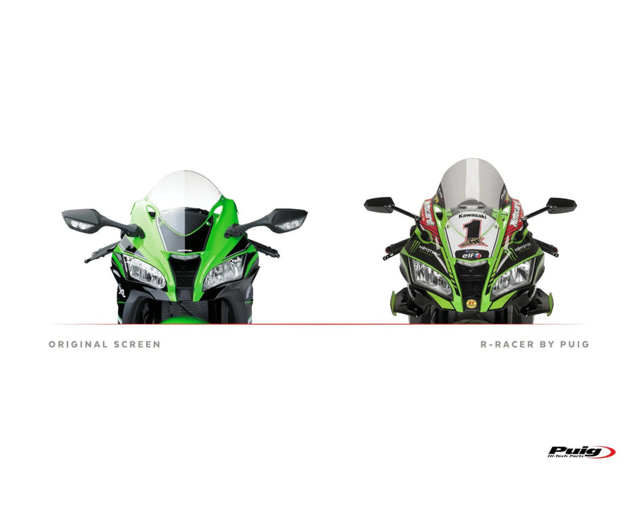 KAWASAKI ZX-10RR NINJA PERFORMANCE [2018] – R-Racer-skjerm – Gjennomsiktig