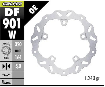 Harley-Davidson FLHX 1923 Street Glide 117 [2024-2025] – BRAKE DISC FIXED WAVE – Bilde 2