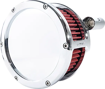 Harley-Davidson FXSE 1800 Pro Street Breakout CVO [2016-2017] - BA Luftfilterkit – Oberfläche: Verchromt, Rot – Bild 2