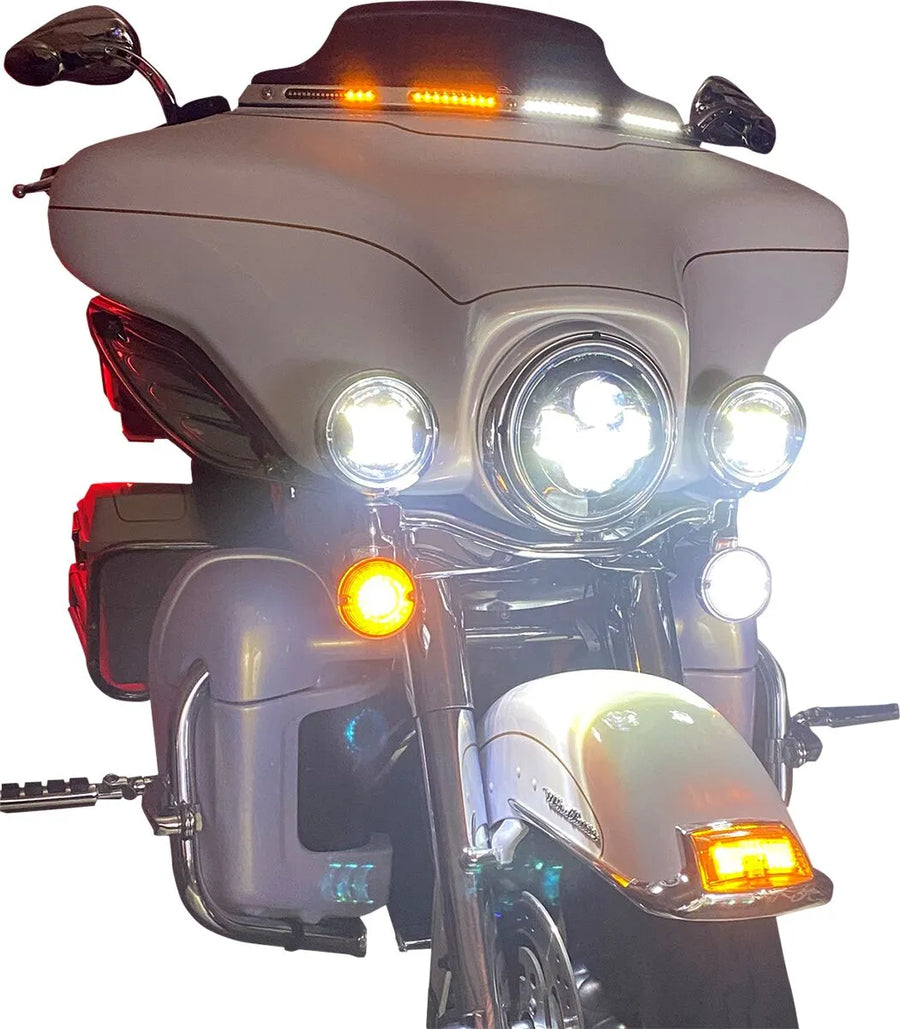 harley davidson flhtcui [CUSTOM DYNAMICS] - Genesis® 4 Dynamic LED Batwing frontrutetrim