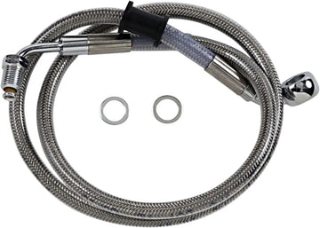 harley davidson flfb [DRAG SPECIALTIES] – Forlenget bremselinje i rustfritt stål