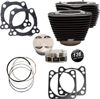 Harley-Davidson FXLRST 1923 Softail Low Rider ST 117 H.O. [2025] - 132" Hochverdichtungs- / 136" Big Bore Kit – Oberfläche: Schwarz, Hervorgehobene Lamellen – Merkmal: 0,00 cm³ Kuppelvolumen – Bild 5