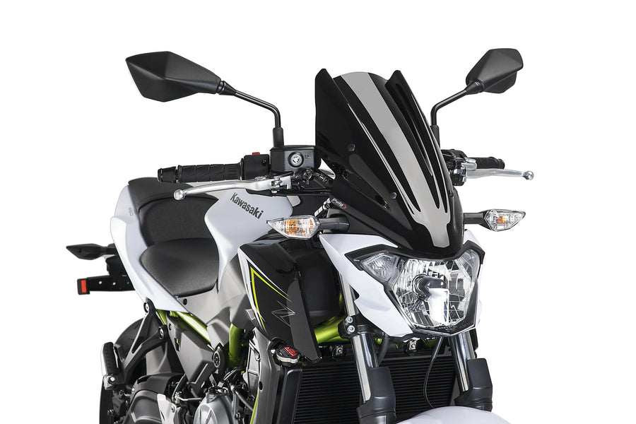 KAWASAKI Z 650 [2019] - PUIG New Generation Touring Frontrute | Svart | PUIG 9369N