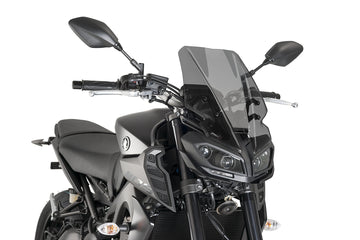 YAMAHA MT-09 SP [2020] - New Generation Touring Windshield | Sterkt tonet | PUIG 9377F