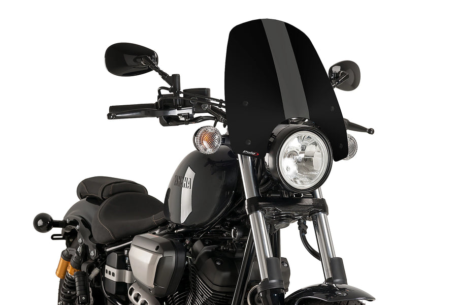 YAMAHA XV 950 R [2020] - New Generation Touring Screen | Svart | PUIG 9438N