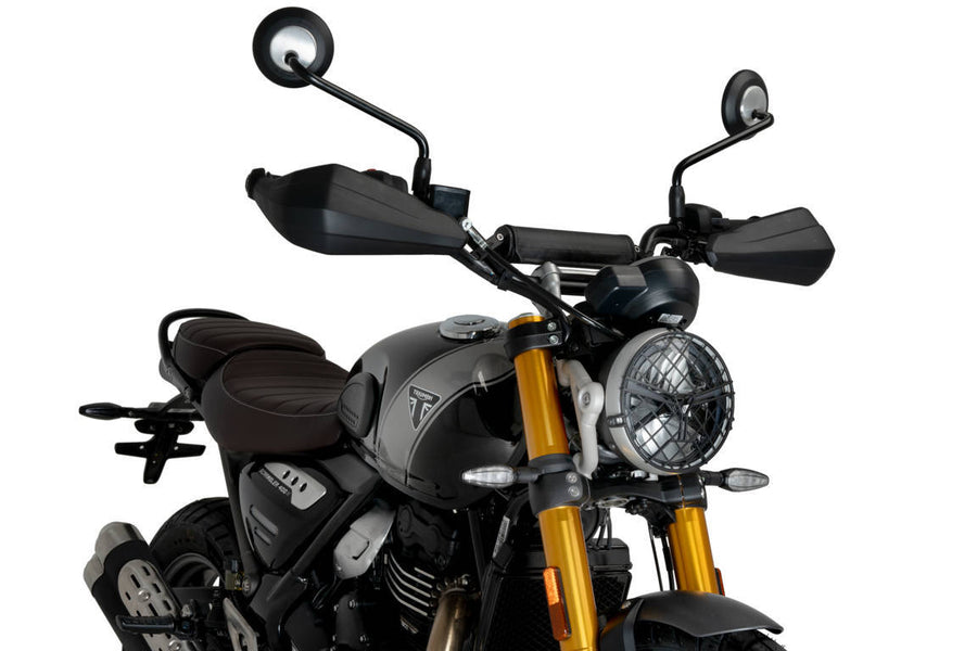 TRIUMPH SCRAMBLER 400X [2025] – Retro Fairing Screen – Svart