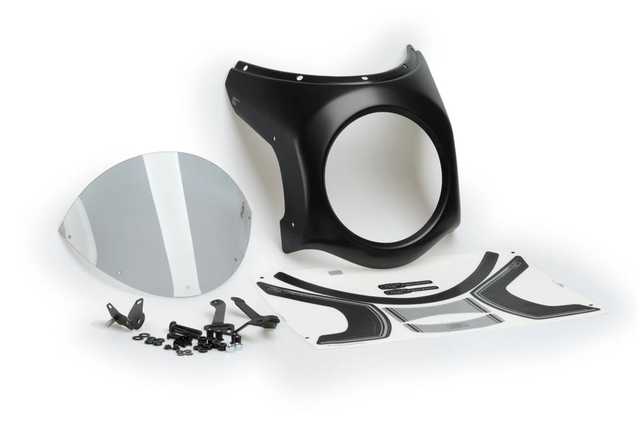 TRIUMPH SCRAMBLER 400X [2025] – Retro Fairing Screen – Svart